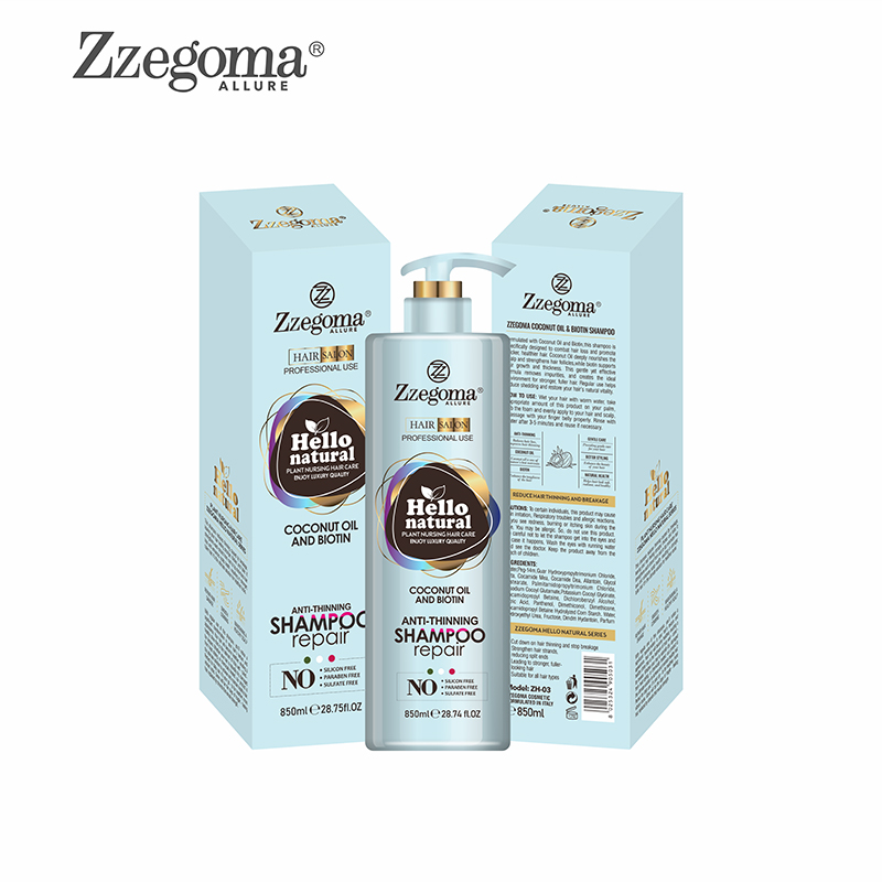 Zzegoma Coconut oil & Biotin Shampoo, 850ml