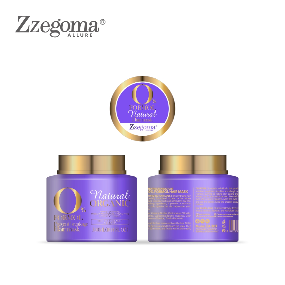 Zzegoma 0% Formol Hair Mask, 300ml