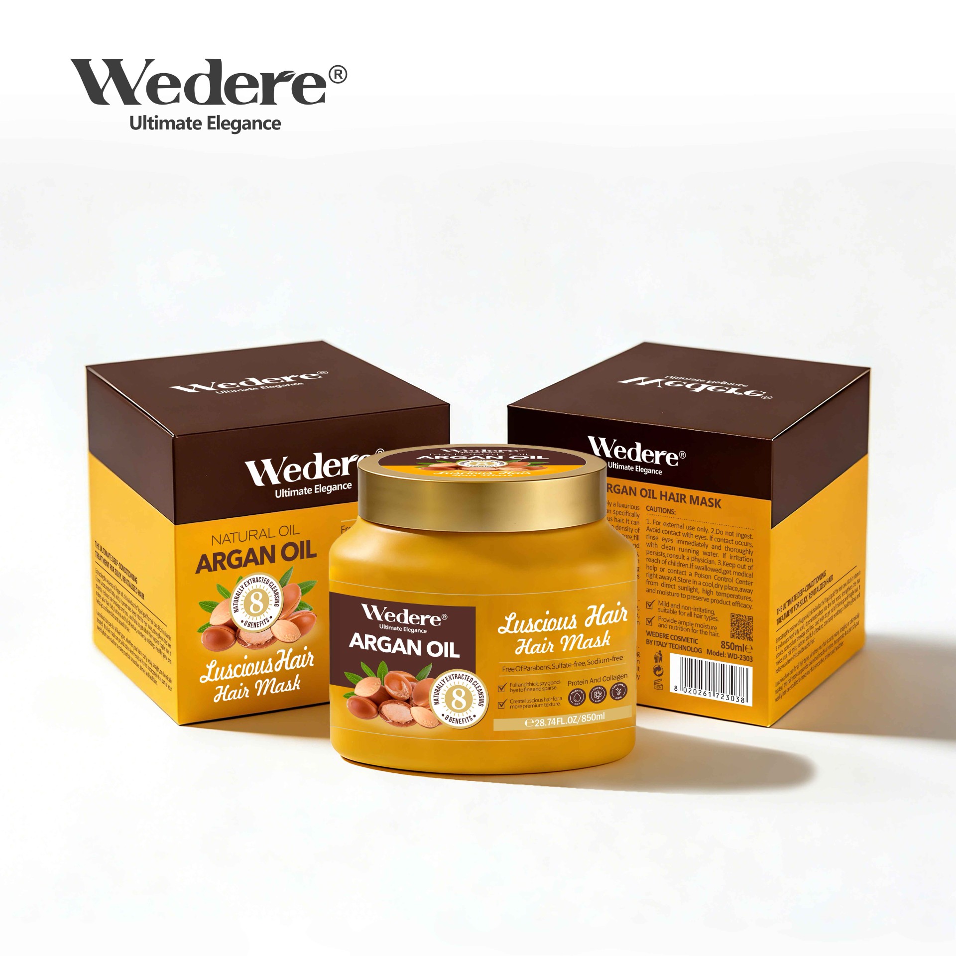 Wedere Argan Oil Hair Mask, 850ml