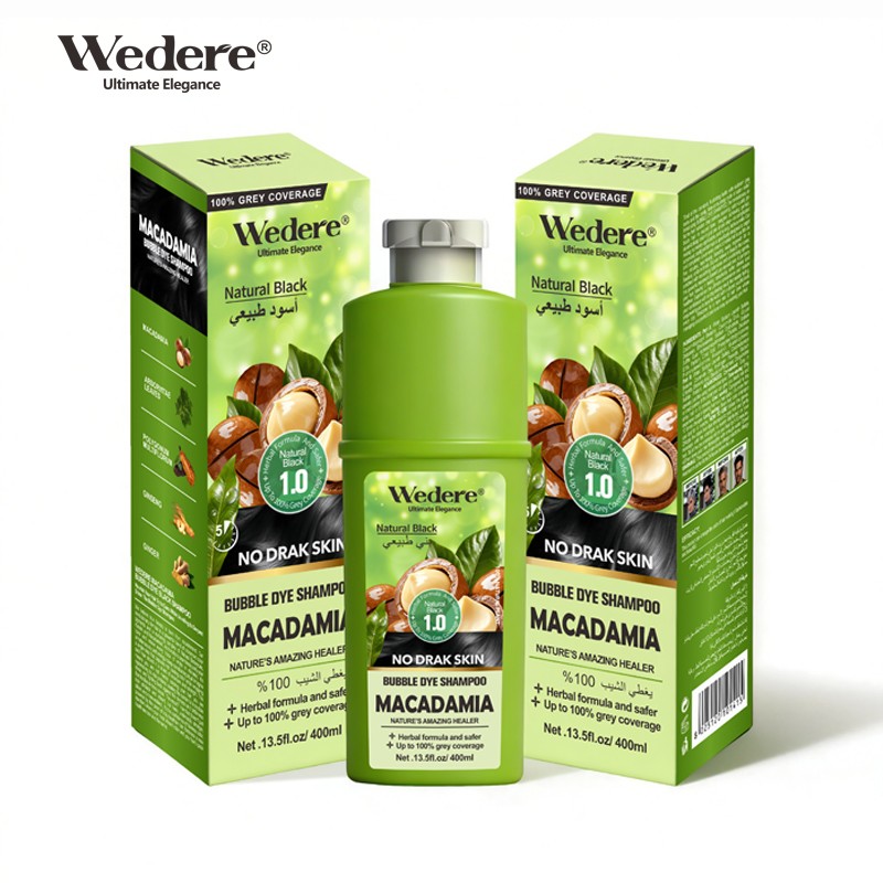 Wedere Macadamia Bubble Dye Black Shampoo,400ml