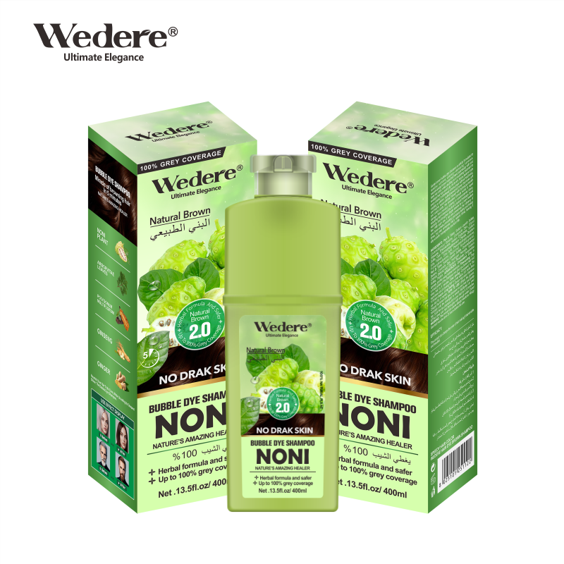Wedere Noni Bubble Dye Brown Shampoo,400ml