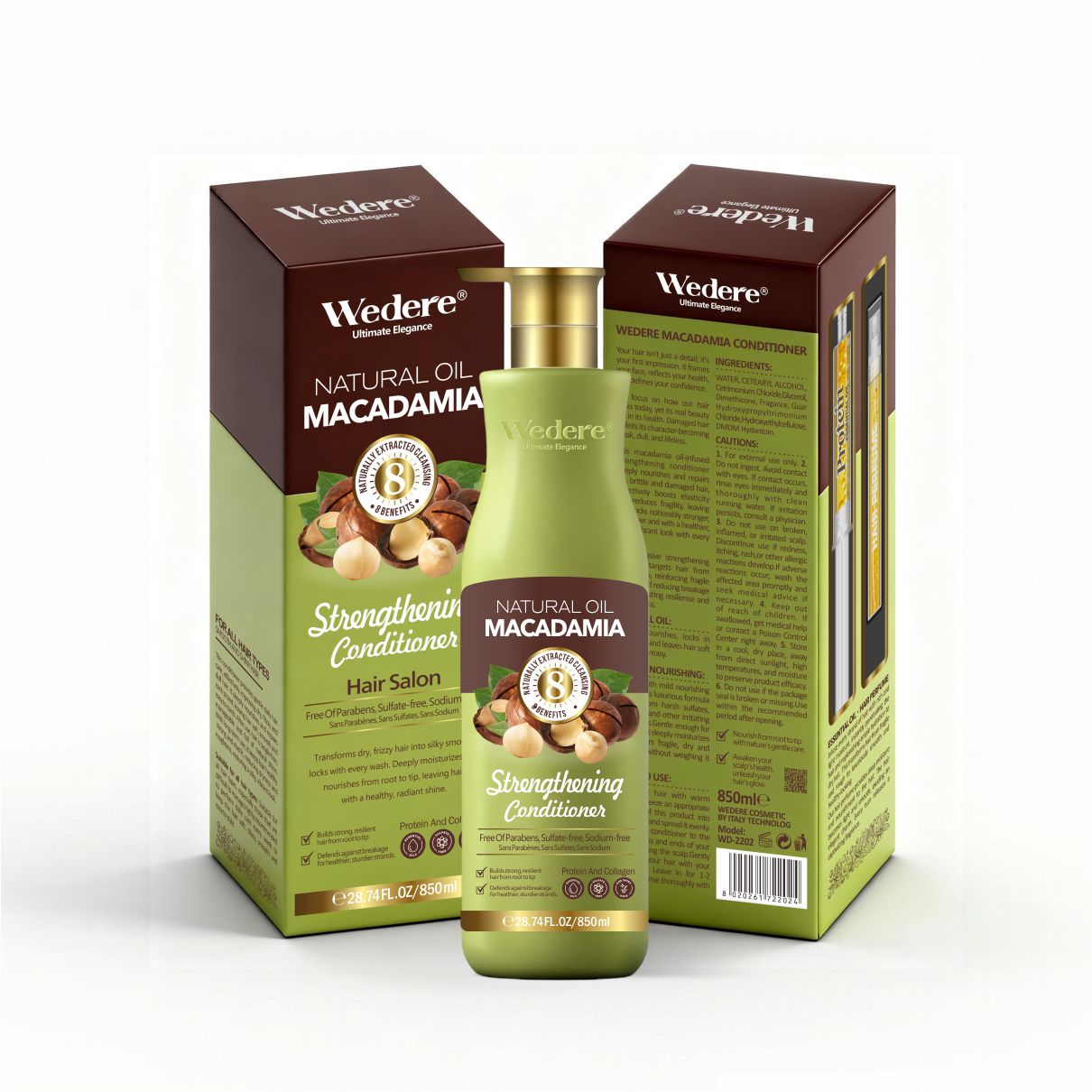 Wedere Macadamia Conditioner, 850ml