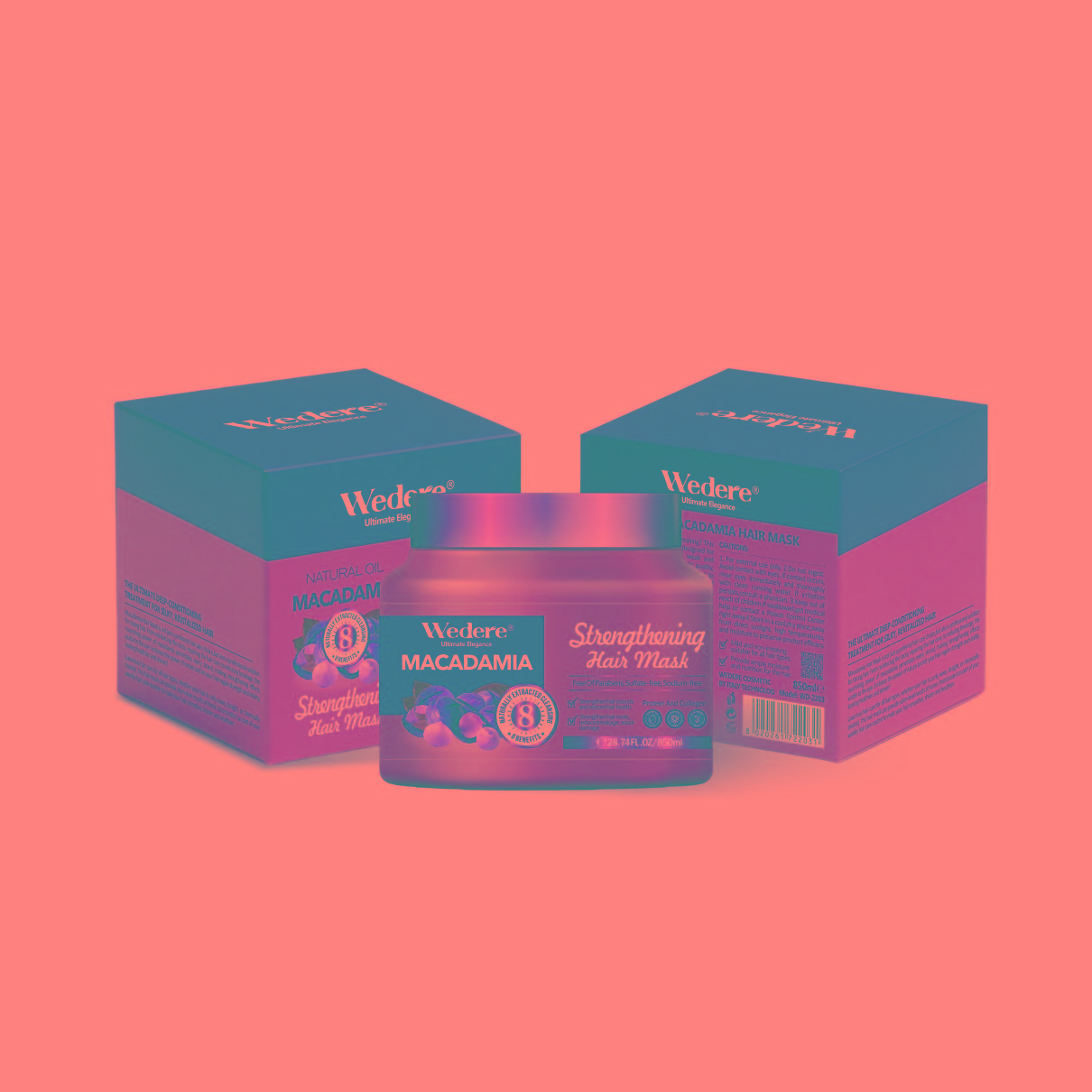 Wedere Macadamia Hair Mask, 850ml